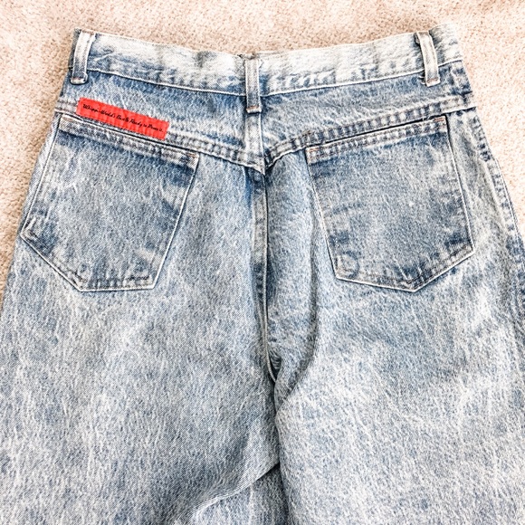 VINTAGE 1990s High Rise Wedgie Fit Mom Jeans Straight 27 - Picture 4 of 12